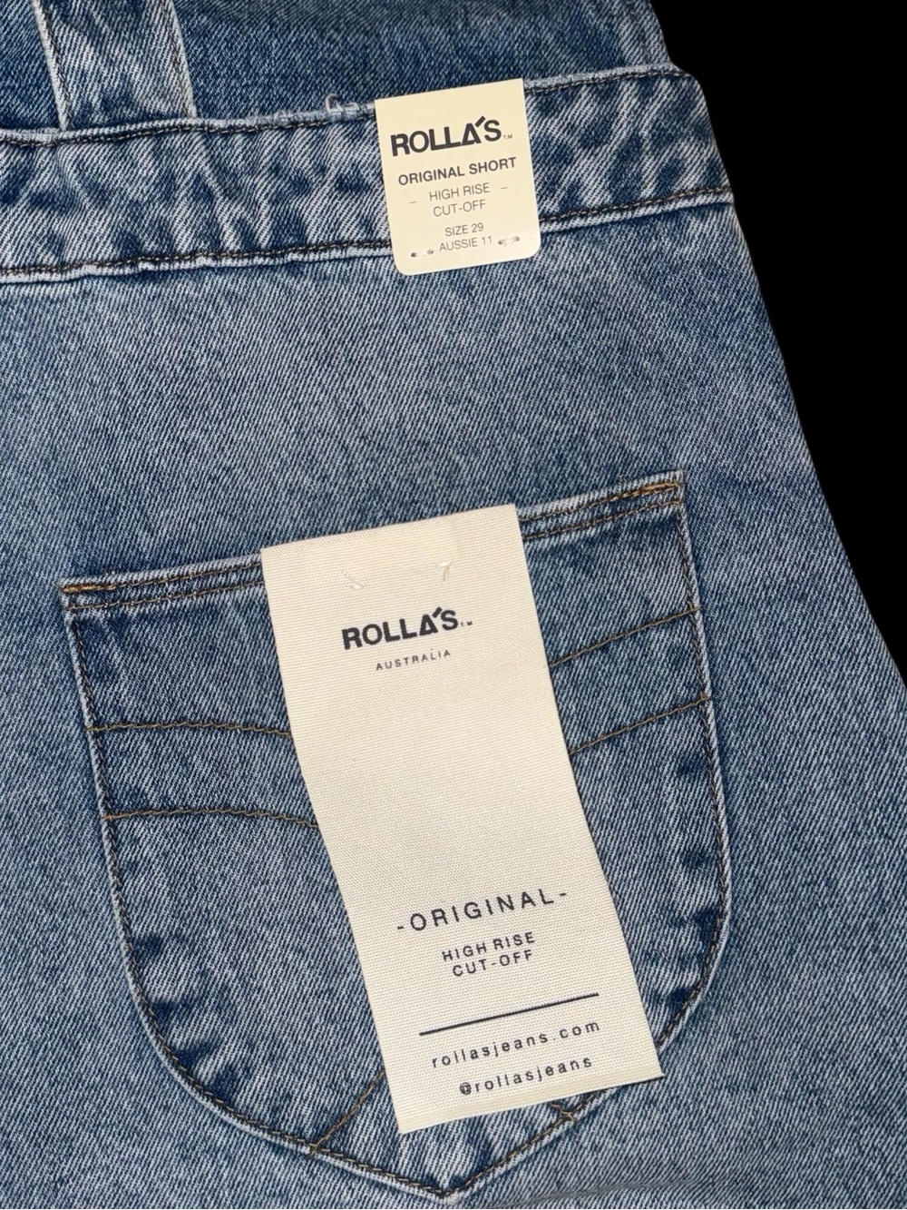 ROLLA’S Original High Rise Cut-Off Short Overalls - Picture 14 of 14